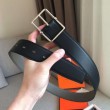 Cintura reversibile Hermes Grey Saddle 38MM