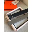 Cintura reversibile Hermes Grey Saddle 38MM