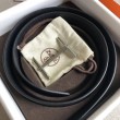 Pari all'originale replica Cintura reversibile Hermes H d'Ancre Nera / Ardoise