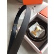 Cintura reversibile Hermes Quizz 32mm Cafe Clemence