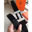 Qualità superiore replica Cintura reversibile Hermes Quizz 32mm Clemence blu