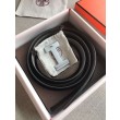 Cintura reversibile Hermes Quizz 32mm Clemence grigia