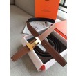 Qualità superiore replica Cintura reversibile Hermes Quizz 32mm marrone Clemence