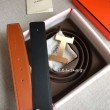 Cinturino Hermes Constance 2 Fibbia per cintura Oro / Noir Swift 42MM