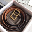 Alta gamma replica Cinturino Hermes Officier fibbia della cintura marrone 38MM