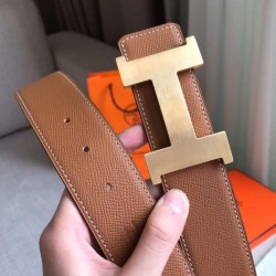 Cloni Firmate Cinturino Hermes Constance 2 fibbia per cintura oro Epsom 42MM cinturino imitazioni