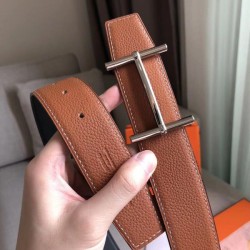 Cintura reversibile Hermes H d'Ancre Marrone / Noir Dupe Perfetta Cloni Firmate Cintura reversibile Hermes H d'Ancre Marrone / Noir imitazioni