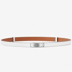 Cloni Firmate Cintura Hermes Kelly Epsom bianca imitazioni