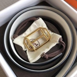 Hermes Pad Cintura reversibile Nera / Bianca Epsom Dupe Perfetta Cloni Firmate Hermes Pad Cintura reversibile Nera / Bianca Epsom imitazioni