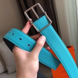 Cloni Firmate Qualità superiore replica Cintura reversibile Hermes Bleu Obscur da 38 mm imitazioni
