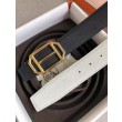 Hermes Pad Cintura reversibile Nera / Bianca Epsom