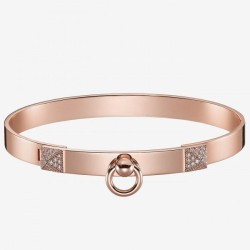 Cloni Firmate Bracciale Hermes Collier de Chien in oro rosa imitazioni