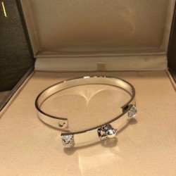 Cloni Firmate Bracciale Hermes Collier de Chien in argento imitazioni