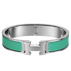 Cloni Firmate Bracciale Hermes Clic H PM verde smalto imitazioni