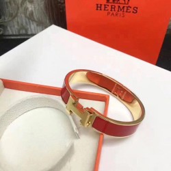 Cloni Firmate Bracciale Hermes Clic H PM in smalto rosso imitazioni