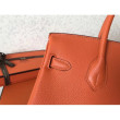 Borse Birkin Hermes Clemence Arancio 25cm Borse Birkin Hermes Clemence Arancio 25cm