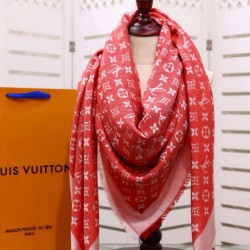 Replica 1:1 Scialle Monogram Denim 140 Rosso Outlet Scialle Monogram Denim 140 Rosso imitazioni perfette