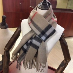 Qualità superiore replica Sciarpa Burberry classica in cashmere double face 30 x 168 Marrone imitazioni perfette