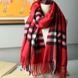 Replica 1:1 Scialle in cashmere con motivo check classico Burberry 70 x 200 rosso Outlet Scialle in cashmere con motivo check classico Burberry 70 x 200 rosso imitazioni perfette
