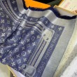 Dettagli perfetti Scialle Monogram Studdy Denim 140 M73698