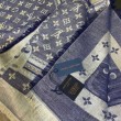 Dettagli perfetti Scialle Monogram Studdy Denim 140 M73698
