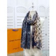 Dettagli perfetti Sciarpa Giant Pop Monogram Cashmere Blu