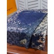Dettagli perfetti Sciarpa Giant Pop Monogram Cashmere Blu