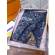 Dettagli perfetti Sciarpa Giant Pop Monogram Cashmere Blu