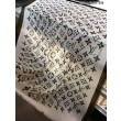 Edge Pattern Monogram Cashmere Schawl Beige Edge Pattern Monogram Cashmere Schawl Beige