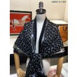 falso Scialle Monogram Studdy Denim Nero