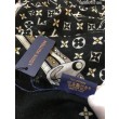 falso Scialle Monogram Studdy Denim Nero