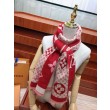 in cashmere di seta check Schawl rosso