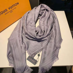 Monogram Classic Shine Shawl 140 grigio