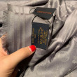 Monogram Classic Shine Shawl 140 grigio Monogram Classic Shine Shawl 140 grigio