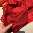 Monogram Classic Shine Shawl 140 rosso Monogram Classic Shine Shawl 140 rosso