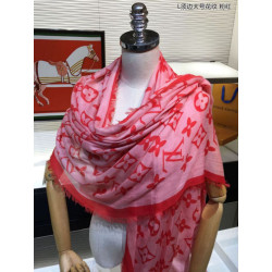 Monogram motivo cachemire Schawl Rosa
