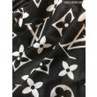 Monogram Schawl Motivo a bordi neri Schawl nero Monogram Schawl Motivo a bordi neri Schawl nero