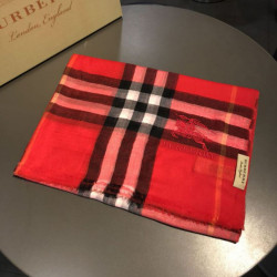 Qualità superiore replica Scialle Burberry Classic Horse Cashmere Rosso