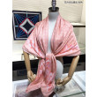 Scialle di seta monogramma classico Rosa 140 Scialle di seta monogramma classico Rosa 140