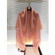 Scialle di seta monogramma classico Rosa 140 Scialle di seta monogramma classico Rosa 140