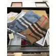 Scialle in cashmere check classico Burberry blu