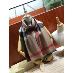 Scialle in cashmere con motivo check classico Burberry 70 x 200 marrone