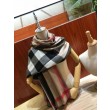 Scialle in cashmere con motivo check classico Burberry 70 x 200 marrone
