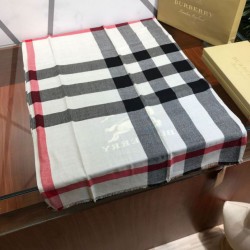 Scialle in cashmere con motivo check classico Burberry 70 x 200 nero imitazioni perfette