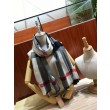 Scialle in cashmere con motivo check classico Burberry 70 x 200 nero