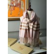 Qualità superiore replica Scialle in cashmere con motivo check classico Burberry 70 x 200 rosa