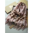 Qualità superiore replica Scialle in cashmere con motivo check classico Burberry 70 x 200 rosa