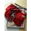 Scialle in cashmere con motivo check classico Burberry 70 x 200 rosso