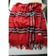 Scialle in cashmere con motivo check classico Burberry 70 x 200 rosso