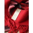 Scialle in cashmere con motivo check classico Burberry 70 x 200 rosso